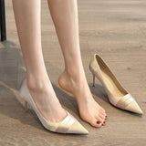 Breakj Pointed High-Heeled Women 2025 Spring New Fashion Bridesmaids Fairy Professional Single Shoes Fine Heel Women's