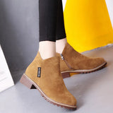 Breakj Women's Shoes 2023 Autumn And Winter New Frosted Women's Boots Short Boots British Martin Boots Women Fashion Thick And Thick Bottom Tide Cotton