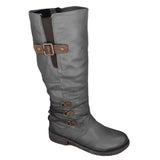 Breakj 2023 New Rough And Martin Boots Large-Size High-Sleet Zipper Women's Boots Knight Boots Women