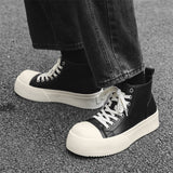 Breakj Board Shoes Men's Breathable Platform Increased Star Same Big Derby Shoes Casual Shoes