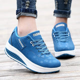 Women Sneakers 2019 Breathable Lace Up Wedges Platform Vulcanize Shoes Fashion Women Casual Shoes Tenis Feminino Female