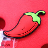 Turtle PVC Shoe Charms Accessories Aerospace Helmet Chili Banana Shoe Buckle Decorations fit Kids X-mas Party Gifts