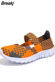 Sandals Women Handmade Casual Flat Shoes Outdoor Lightweight Casual Sports Hiking Shoes Large Size Zapatos De