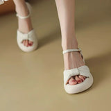 Breakj 2024 Summer One Word With Waterproof Platform Platform Roman Sandals Women's