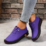 Breakj Single Shoes 2025 Autumn New Soft Back Hand Sewing Large-Size Casual Women's One-Legged Lazy