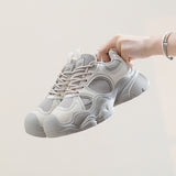 Breakj Korean Platform Dad Shoes Spring 2025 New Street Shot Student Running Sneakers Increase Leisure