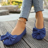 Lightweight Soft Bean Bean Shoes Women's New Spring And Autumn New Bows Comfortable And Anti-Slip Women Single