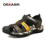 Brand New Summer Men Sandals Fashion Design Breathable Mesh Casual Beach Shoes Men Soft Bottom Outdoor Sandals Size