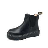 Breakj Boots Female College British Wind Fashion New New New Retro Style Thick Sole Increased Locomotive Ankle Boot