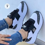 Breakj Women's Casual Wedge Heel Sneakers 2024 New Plus Size Strap With A Single Size