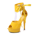 Breakj Model Shoes Fine Heel Sexy Black Waterproof Table 13Cm15cm Hate Sky High Heel Sandals Female