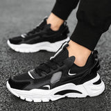 Spring New Men Casual Shoes Outside Quality Lace-up Sneakers Soft Comfort Walking Zapatillas Hombre Fashion Mesh