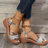 Breakj 2024 New Large Size Fish Mouth Women's Shoes Wedge Women's