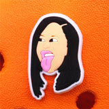 Occident Singers Shoe Clips Charms Decoration Hip Hop Rap Designer Shoes Buckle Selena Clogs Accessories Croc