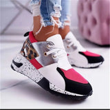Winter New Leopard Print Dad Shoes Girl Leopard Print Super Fire Sports Shoes Women's Casual Platform Heighten
