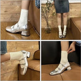 And Autumn 2025 New French Retro Ballet Shoes Coarse Fashion With Mary Jane Single Shoes Heel Casual