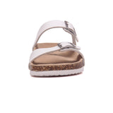 2023 New Summer Cork Slippers Women Casual Mixed Color PU Flip Flops Holiday Beach Outside Slides