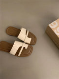 Breakj A Small-Sense Brown Jacket Slippers In Autumn And Winter Wearing Seaside Beach Cool Drag Soft-Soled Women Shoes Roman