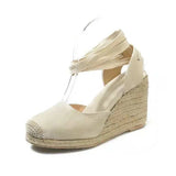 Sandals 2021 Wedge Hemps Heels Platform Summer Ladies Shoes Thick Bottom Fashion Casual Pumps Female Footwear Plus Size