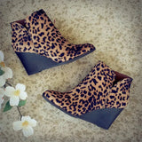 High Boots Wedges Heels Woman 2021 Ankle Boots Female Fashion Zip Ladies Short Shoes Footwear Winter Pumps Plus Size