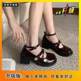 Jane Women's Shoes With Round Heels In The New Summer Of 2023 Sweet Anti-Skid Shoes With A Small