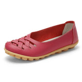 Genuine Leather Summer Women Flats Shoes 2021 Casual Shoes Breathable Ladies Loafers party Platform Women's