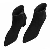 Breakj Boots Short Boots Women's Spring 2025 High With New Coarse Heist And Sharp-Faced Velvet
