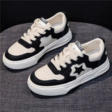 Small White Shoes Female Spring / Summer 2024 New Korean Student Panda Lace Sneakers Niche Platform Casual