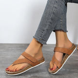 Breakj New Summer Flat Sandals Beach Shoes Casual Slippers Round Head Toe Large Beach