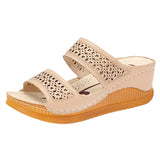 Sandals Women Comfortable Open Toe Beach Sandals Women Shoes Outdoor Female Slippers Slip On Wedge Sandals Footwear