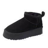 Snow Boots Anti-Velvet Women New Add And Thick Warm Cotton Shoes Women's Winter Mini Ankle Boots Autumn And