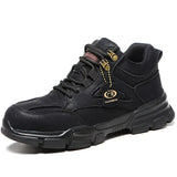 Boots Steel Toe Safety Shoes Work Boots Breathable Working Shoes Men Safety Boots Puncture-Proof Work Shoes Sneakers