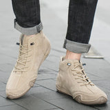 in Casual Shoes Men Sneakers 2023 Male High Top Sneakers Winter Warm Designer Fashion Loafers Lace Up Shoes Men Ankle