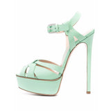 Summer Big-Size Sexual Hate Tiangao Fish Mouth Waterproof Table Thin High-Heeled Sandals Original