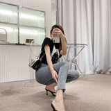 Breakj Clip Toe Sandals Women Flip-Flops High Heel Pins Outside Wearing Fashion Slippers Outside The Cool Drag