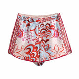 Chic Peahen Print Women Sets 2021za Summer Fashion Ladies Loose Satin Boho Suits Girls Chic Shirts