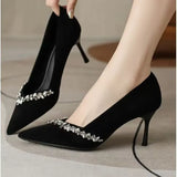 Breakj Version Of Casual Dopamine High-Heeled Shoes 2025 Net Red New Fried Street High-Value Pointy Solid Single Shoes