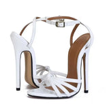 Plus Size 39-48 Drag Queen Cross-dresser Sexy Stiletto Sandals Pumps Women 13.5cm Extremely High Heel Summer