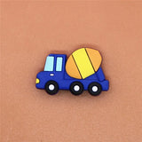 Sale 1pcs Shoe Charms Construction vehicles and Trains Shoe Buckle Accessories Shoe Decorations fit Croc JIBZ Kid's