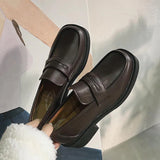 School Girl Black Loafers Mary Jane Shoes low heel women shoes vintage harajuku shoes LOLITA Shoes JK Uniform