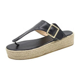 Women Sandals Fashion Retro Women Shoes Outdoor Breathable Slip-On Ladies Footwear Non-Slip Walking Flip Flops Large