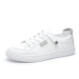 Sneakers Women's Vulcanize Shoes Spring Autumn Breathable Flats Solid Color Mesh Shoes Young Woman Casual White