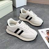 Breakj Korean Version Low Help Dad Shoes Female Spring 2025 New Breathable Student Sports Heighten Casual Shoes