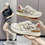 Gan Shoes Women's 2024 Spring New Breathable Daddy Shoes With All Kinds Of Heightened Leisure Sports Shoes Waffle Women's