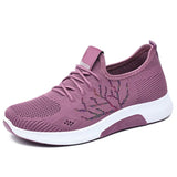 Sneakers Mesh Autumn Breathable Sneakers Women Casual Shoes Lace Up Spring Female Flats Knitting Ladies Vulcanized