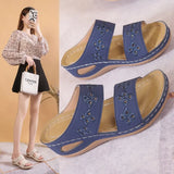 Breakj Thick Bottom Slippers Female Foot Pedal Home Slippers Car Sewing Hollow Slippers Female Women