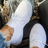 Women Sneakers 2022 Lace Up Chunky Sneakers Breathable Shoes For Women Outdoor Walking Sneakers Female Footwear Tenis