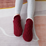 Woolen Socks Women Thicken Warm Home Bedroom Socks Slippers Men Non-slip Foot Warmer Snow Socks Calcetines