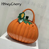 And Summer New Women Bag Portable Messenger Bag PU Women Bags Pumpkin Shape Creative