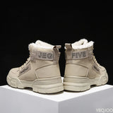 Boots Men's Snow Boots Winter Warm Lace Up 2023 New Men's Shoes Wool Plush Winter Boots Men's Shoes Extra